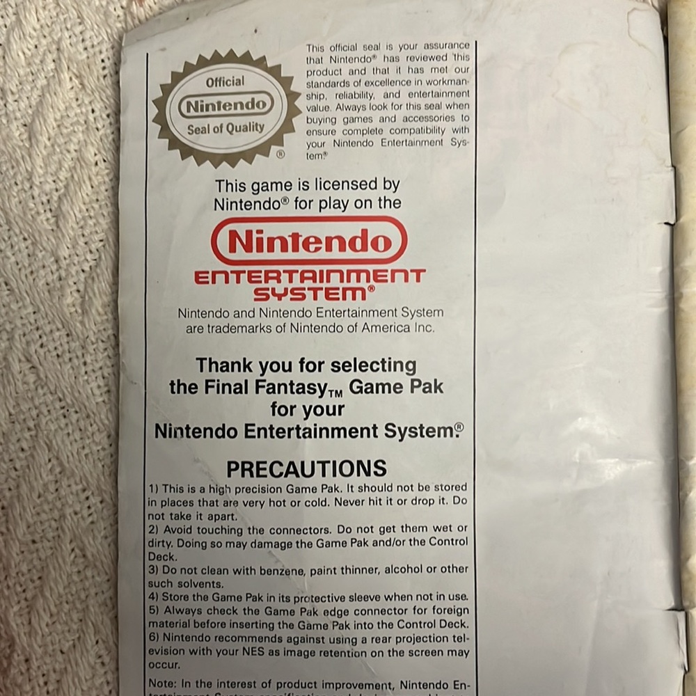 VTG Final fantasy explorers handbook VINTAGE nintendo - Picture 5 of 5